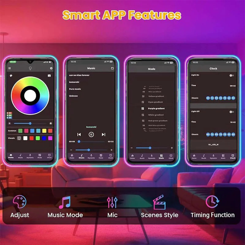 Bande LED RGB- Ambiance moderne & Décoration